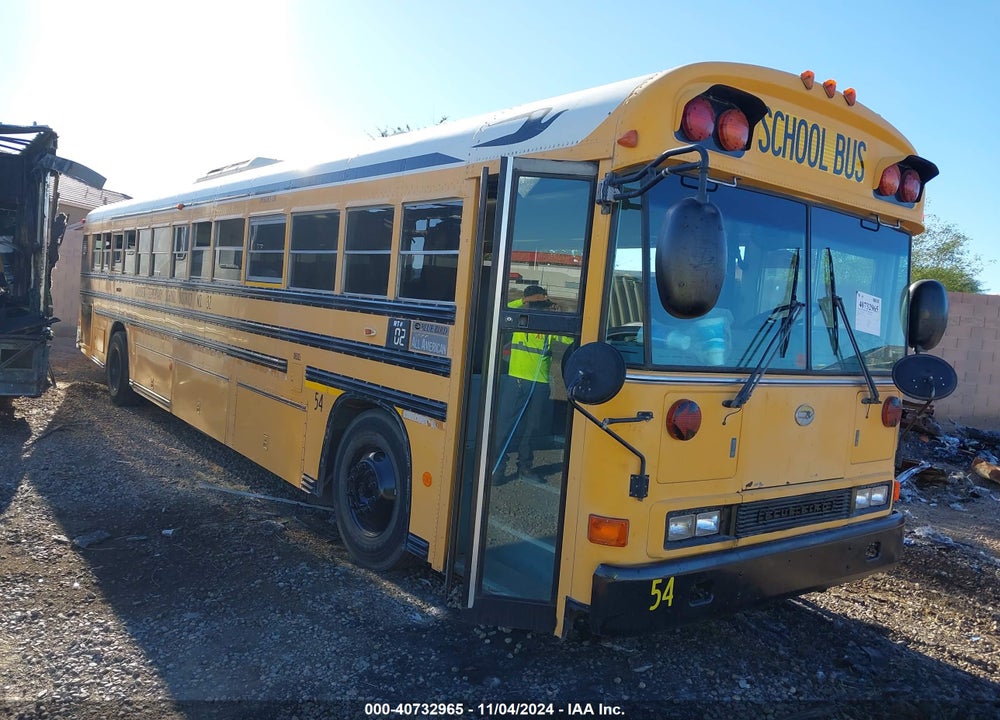 2002 BLUE BIRD SCHOOL BUS / TRANSIT BUS VIN: 1BABNBXA82F206116
