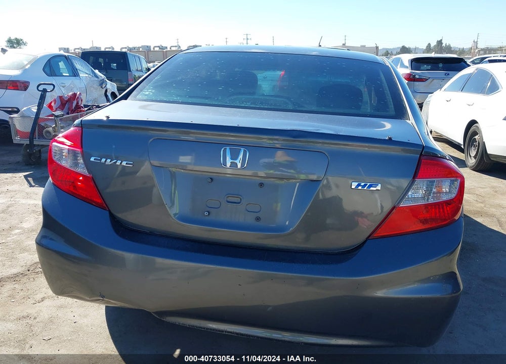 2012 HONDA CIVIC HF VIN: 2HGFB2F69CH320320