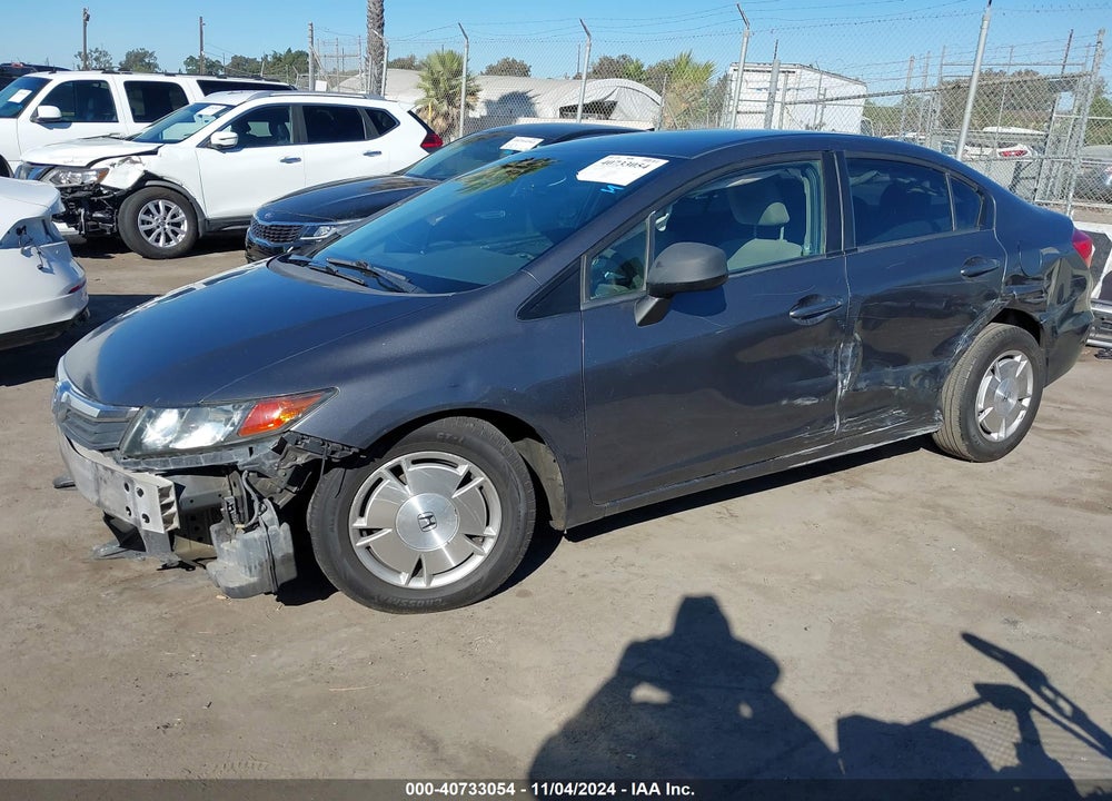 2012 HONDA CIVIC HF VIN: 2HGFB2F69CH320320