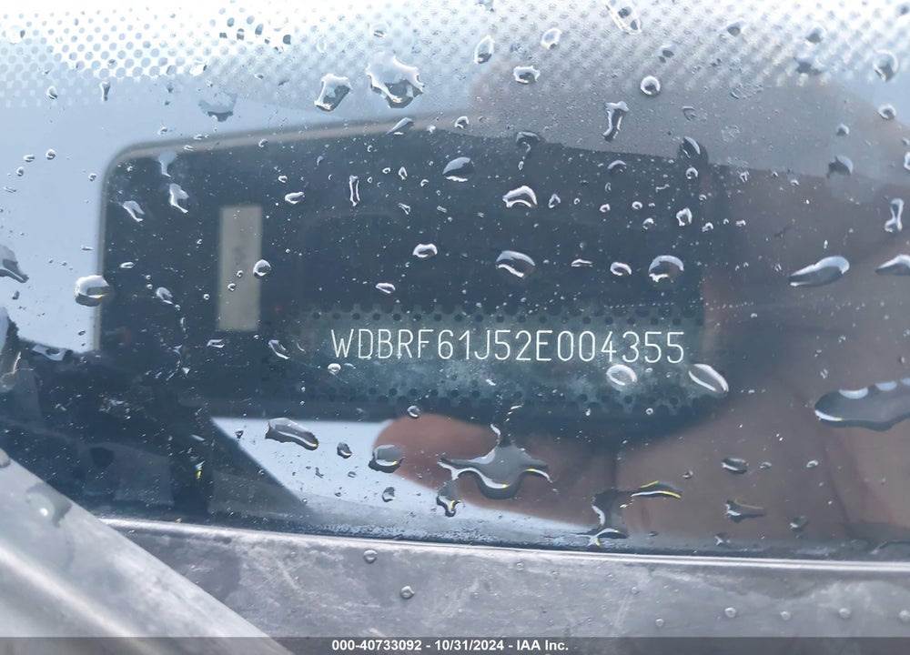 2002 MERCEDES-BENZ C 240 VIN: WDBRF61J52E004355