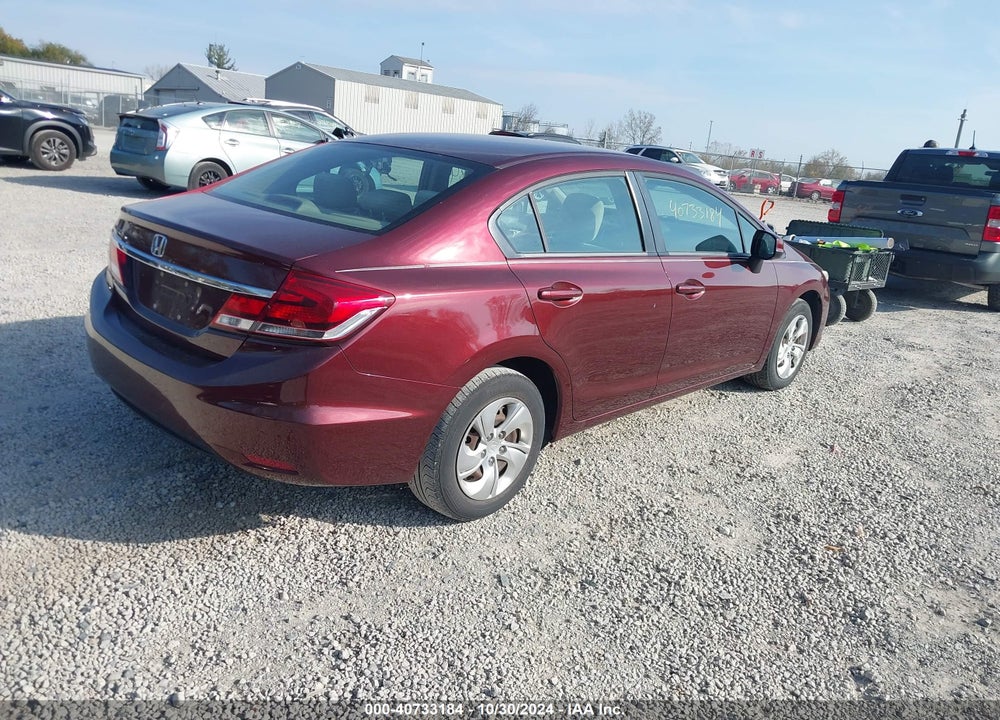 2013 HONDA CIVIC LX VIN: 19XFB2F54DE066275