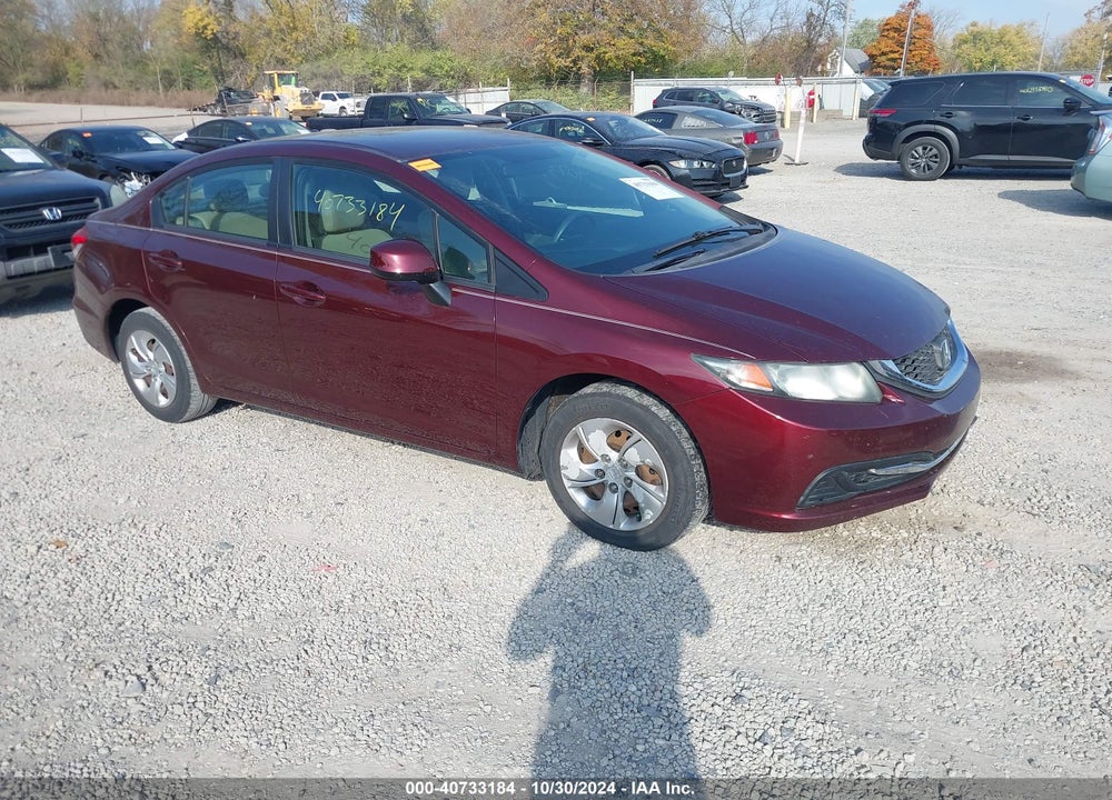 2013 HONDA CIVIC LX VIN: 19XFB2F54DE066275