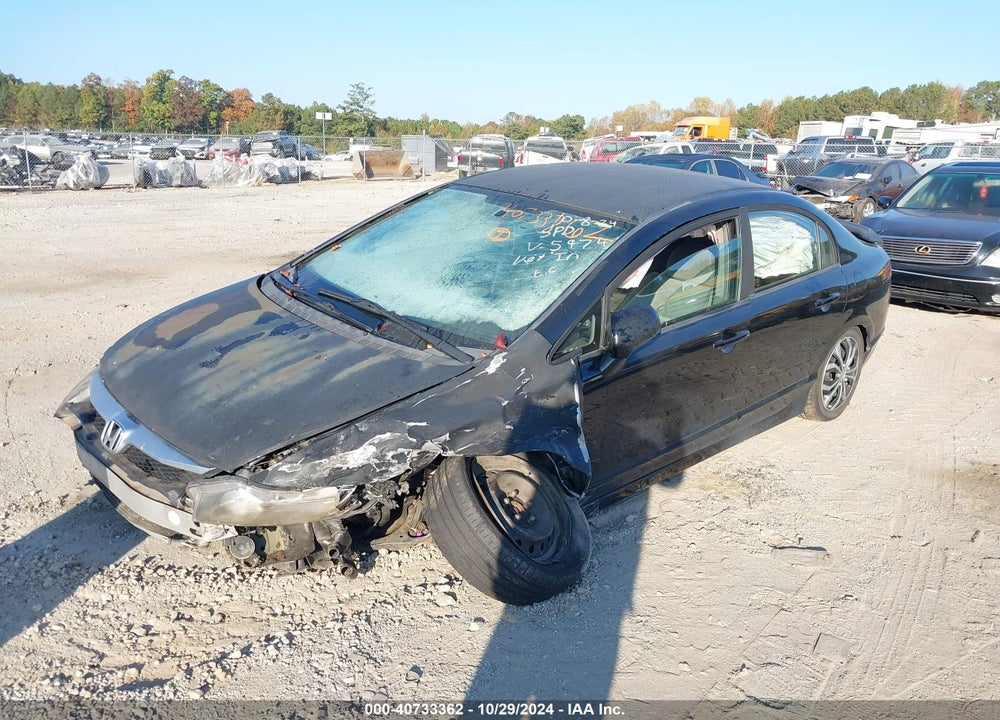 2010 HONDA CIVIC LX VIN: 2HGFA1F52AH575974