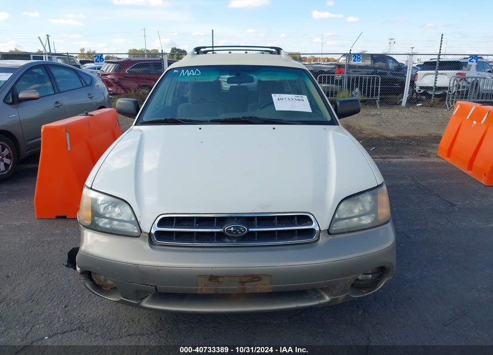 2002 SUBARU OUTBACK VIN: 4S3BH665727608101