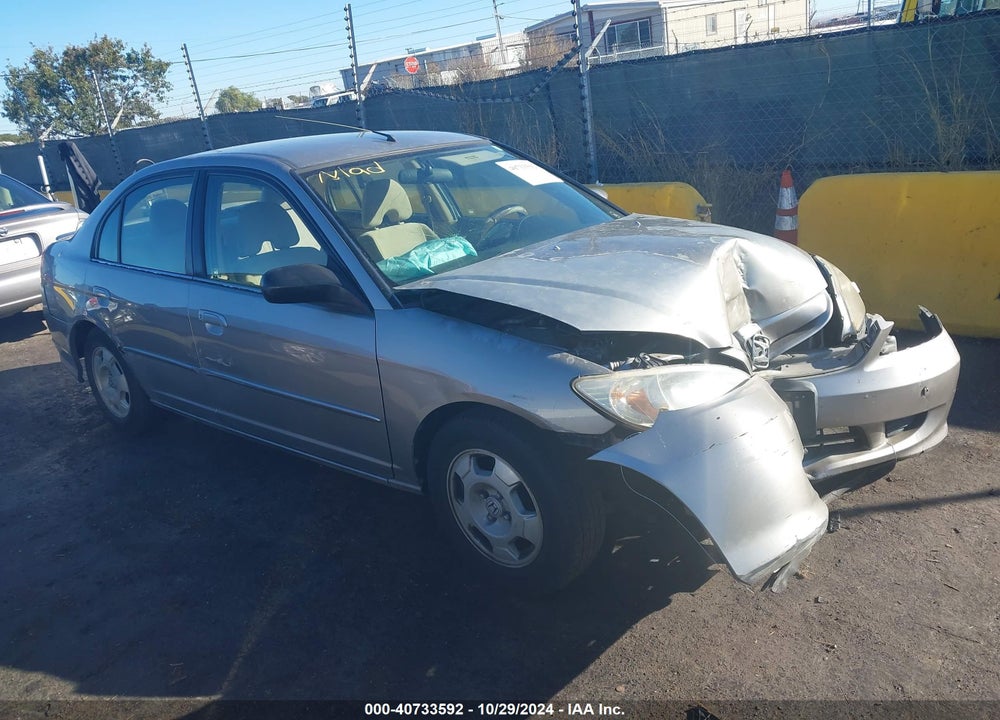 2004 HONDA CIVIC HYBRID W/ULEV (CVT) VIN: JHMES96654S020205