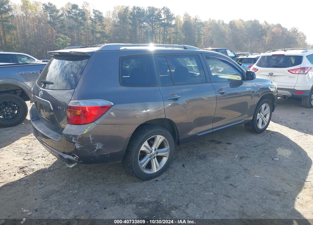 2008 TOYOTA HIGHLANDER SPORT VIN: JTEES43A382041116