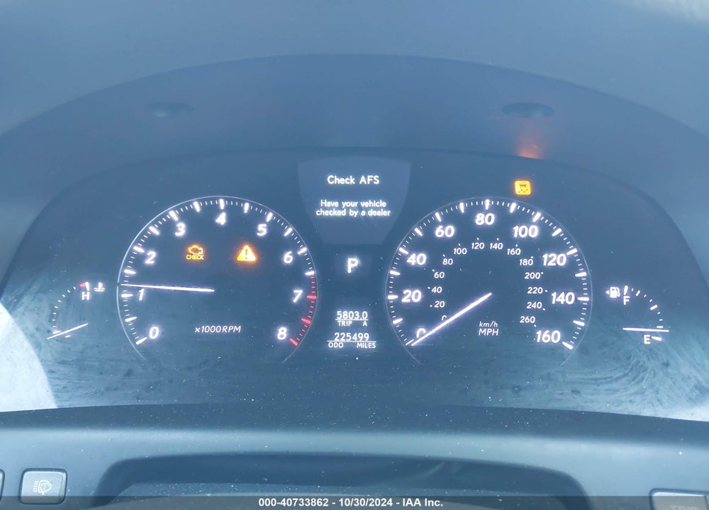 2007 LEXUS LS 460 VIN: JTHBL46F975007222