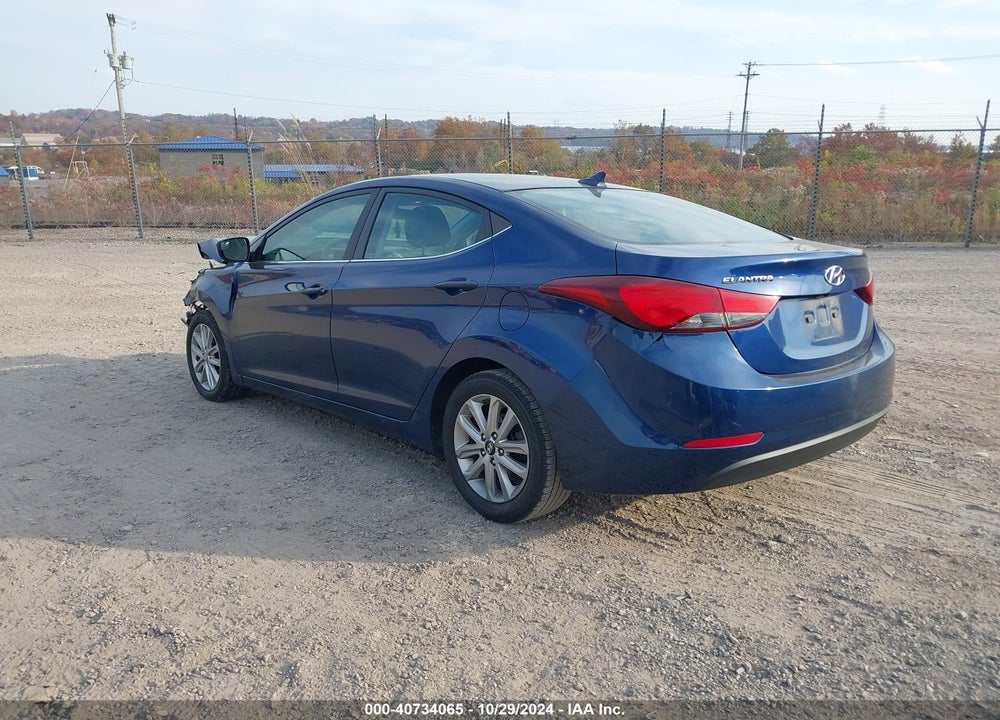 2015 HYUNDAI ELANTRA SE VIN: 5NPDH4AE6FH558796