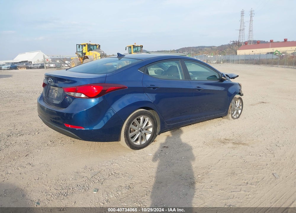 2015 HYUNDAI ELANTRA SE VIN: 5NPDH4AE6FH558796