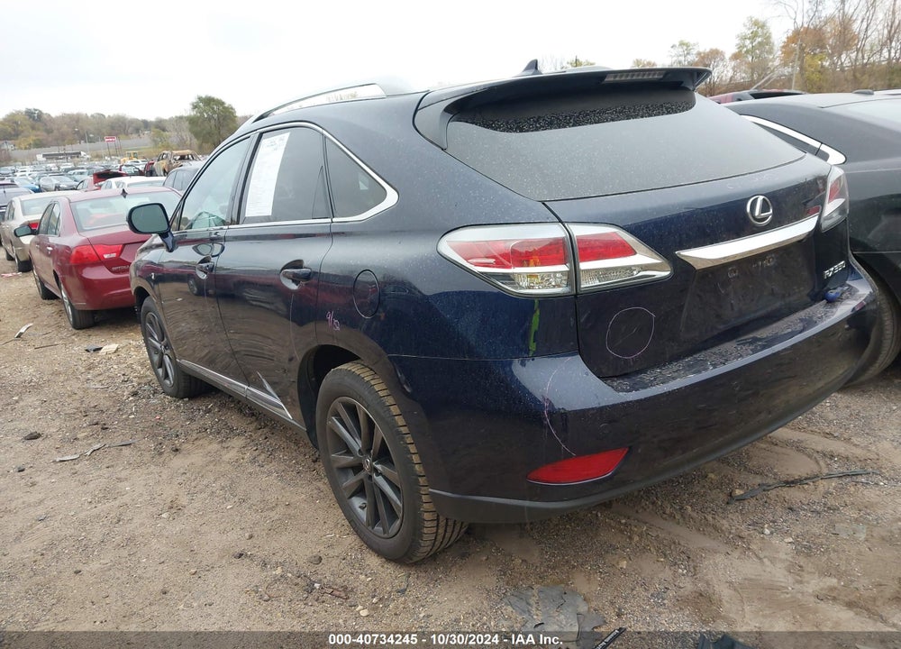 2013 LEXUS RX 350 F-SPORT VIN: 2T2BK1BA4DC186728