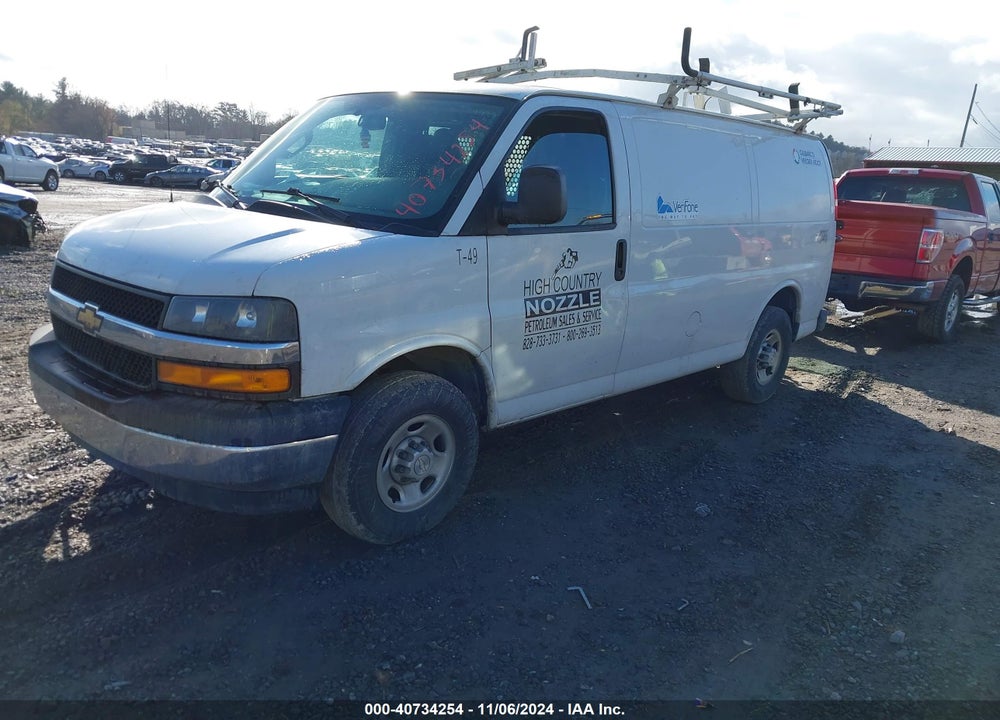 2018 CHEVROLET EXPRESS 2500 WORK VAN VIN: 1GCWGAFG5J1911310