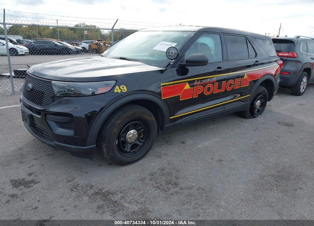 2020 FORD POLICE INTERCEPTOR UTILITY VIN: 1FM5K8AW4LGA95574
