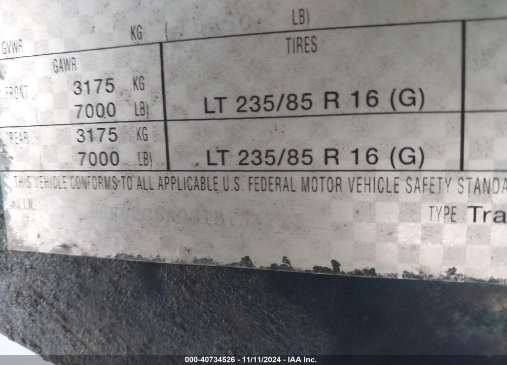 2003 CARRIAGE CARRI-LITE VIN: 16F62C5R031B15471