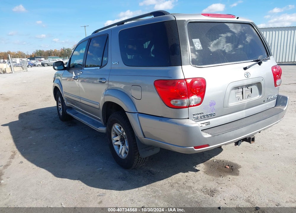 2005 TOYOTA SEQUOIA SR5 V8 VIN: 5TDBT44A25S241718