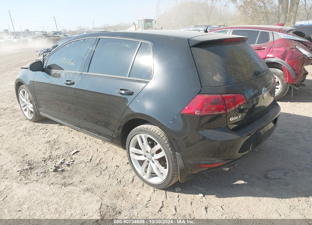 2015 VOLKSWAGEN GOLF TDI SEL 4-DOOR VIN: 3VWRA7AU9FM060697