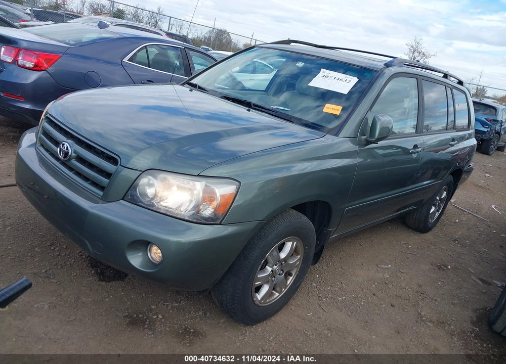 2007 TOYOTA HIGHLANDER V6 VIN: JTEDP21A070141317