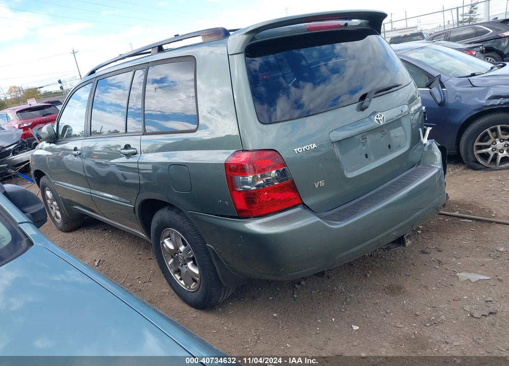 2007 TOYOTA HIGHLANDER V6 VIN: JTEDP21A070141317