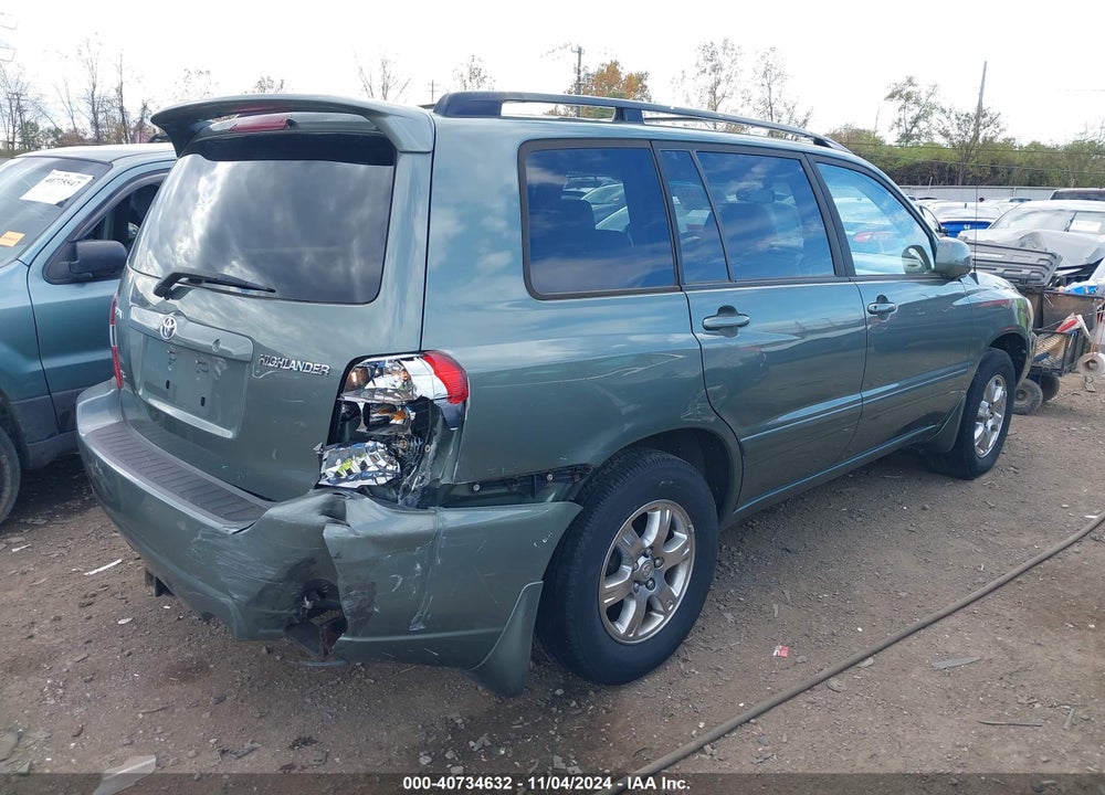 2007 TOYOTA HIGHLANDER V6 VIN: JTEDP21A070141317
