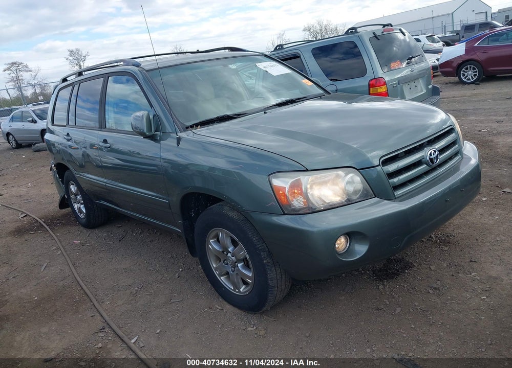 2007 TOYOTA HIGHLANDER V6 VIN: JTEDP21A070141317