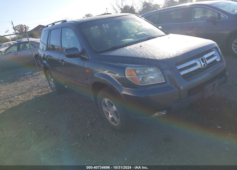 2006 HONDA PILOT EX-L VIN: 5FNYF28586B010492