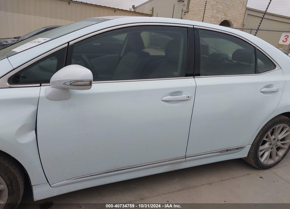 2010 LEXUS HS 250H PREMIUM VIN: JTHBB1BA7A2027070