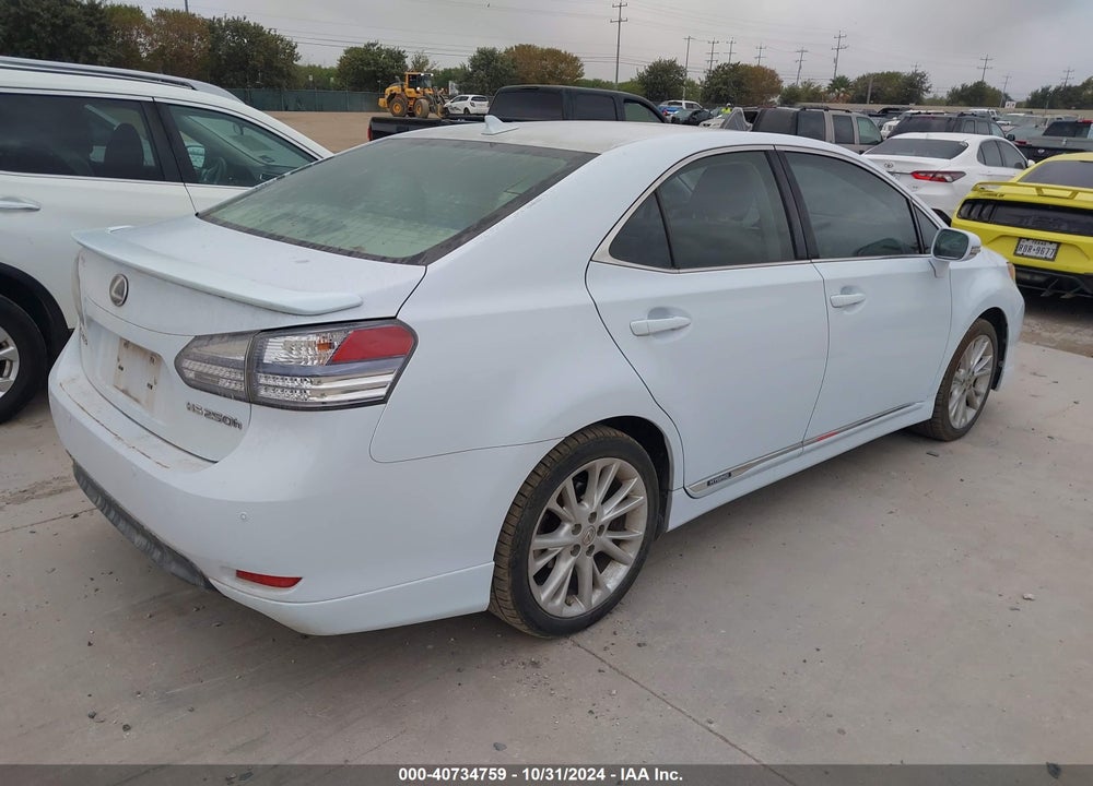 2010 LEXUS HS 250H PREMIUM VIN: JTHBB1BA7A2027070