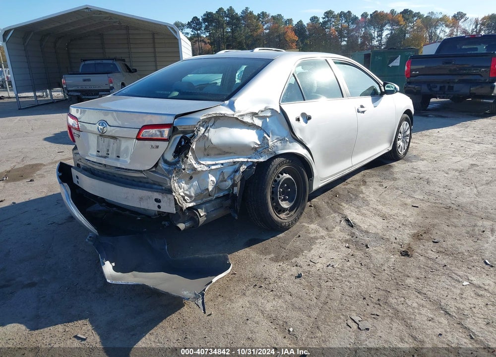 2012 TOYOTA CAMRY LE VIN: 4T4BF1FK6CR244126