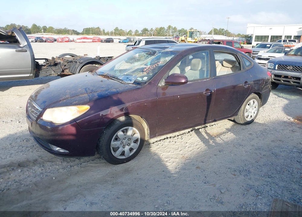 2009 HYUNDAI ELANTRA GLS VIN: KMHDU46D79U670685