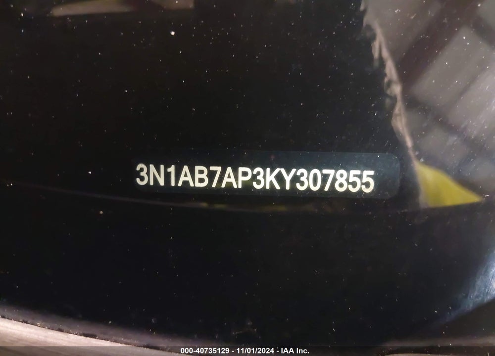 2019 NISSAN SENTRA SR VIN: 3N1AB7AP3KY307855