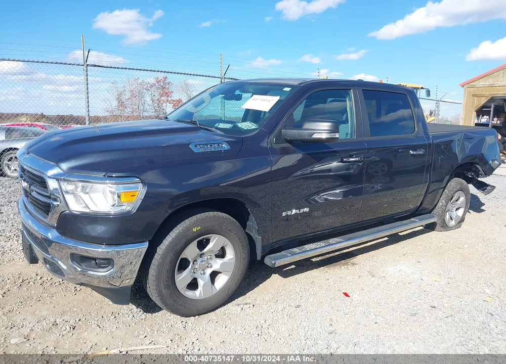 2020 RAM 1500 BIG HORN 4X4 5'7 BOX VIN: 1C6SRFFT1LN362730