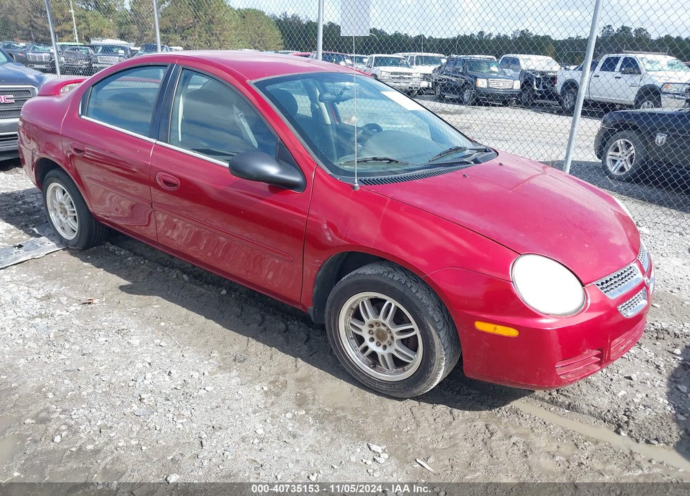 2005 DODGE NEON SXT VIN: 1B3ES56C45D105446