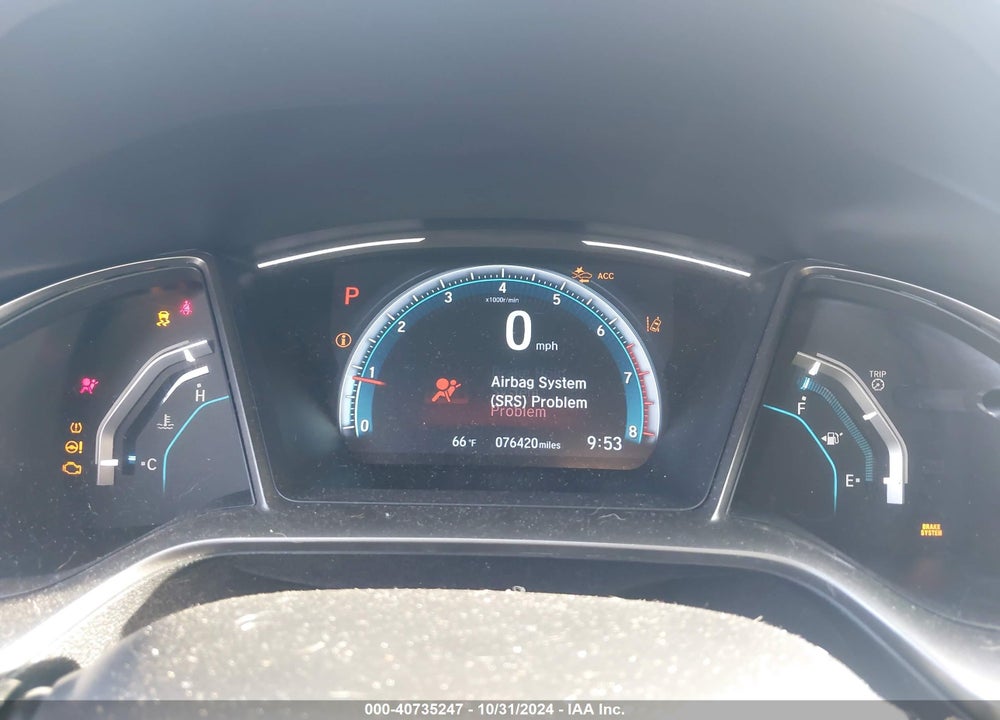 2019 HONDA CIVIC EX VIN: SHHFK7H6XKU424276