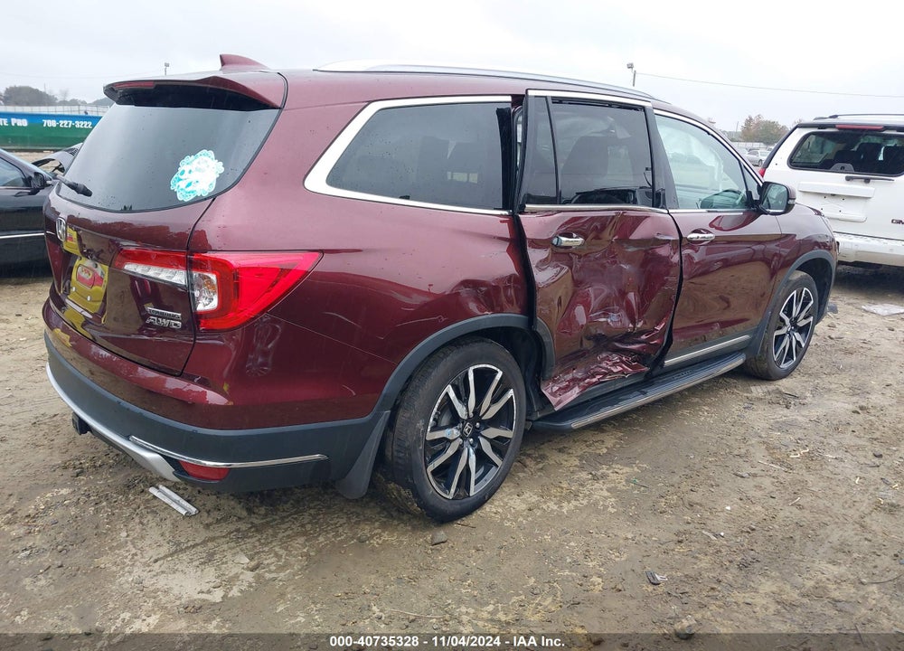 2020 HONDA PILOT AWD TOURING 8 PASSENGER VIN: 5FNYF6H99LB039098