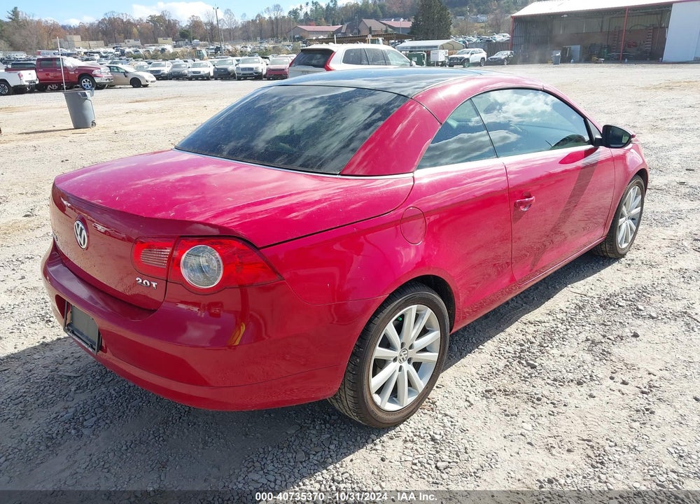 2011 VOLKSWAGEN EOS KOMFORT VIN: WVWBW7AH2BV003380