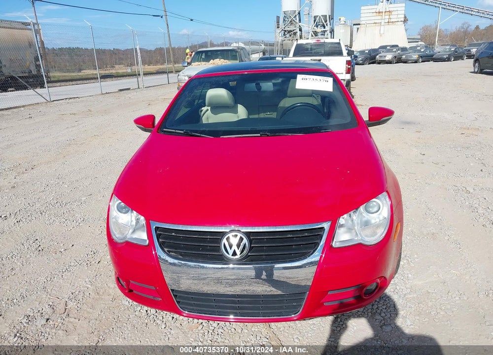 2011 VOLKSWAGEN EOS KOMFORT VIN: WVWBW7AH2BV003380