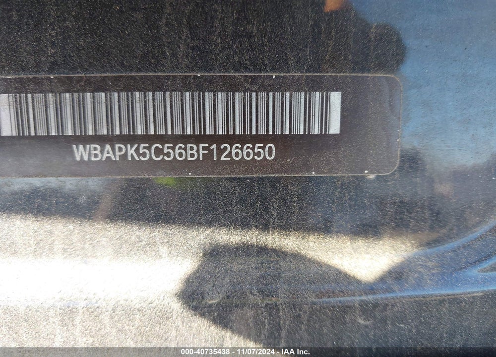 2011 BMW 328I XDRIVE VIN: WBAPK5C56BF126650