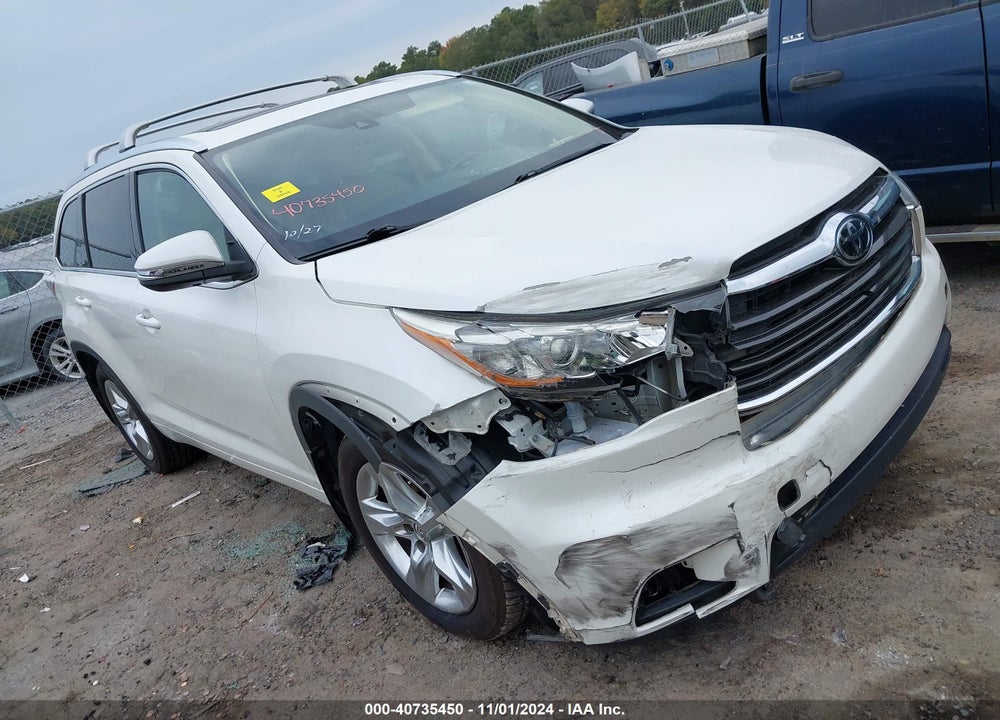 2015 TOYOTA HIGHLANDER LIMITED PLATINUM V6 VIN: 5TDDKRFH1FS203711