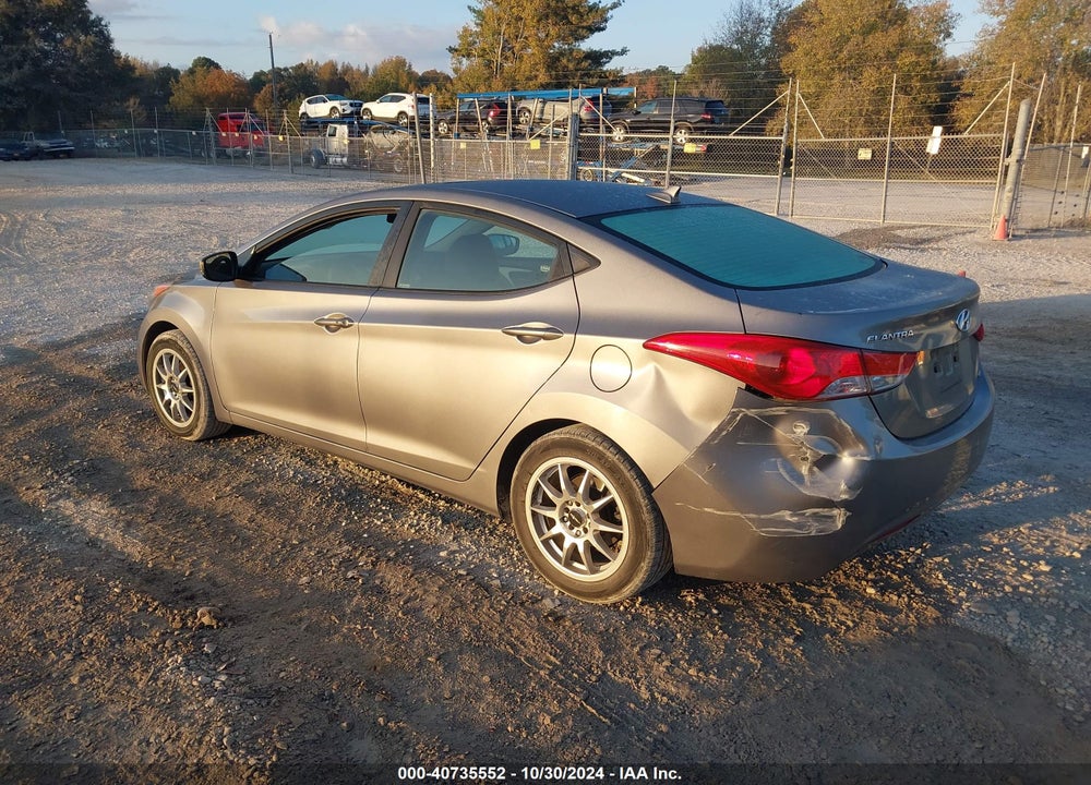 2011 HYUNDAI ELANTRA LIMITED (ULSAN PLANT) VIN: KMHDH4AE7BU083896