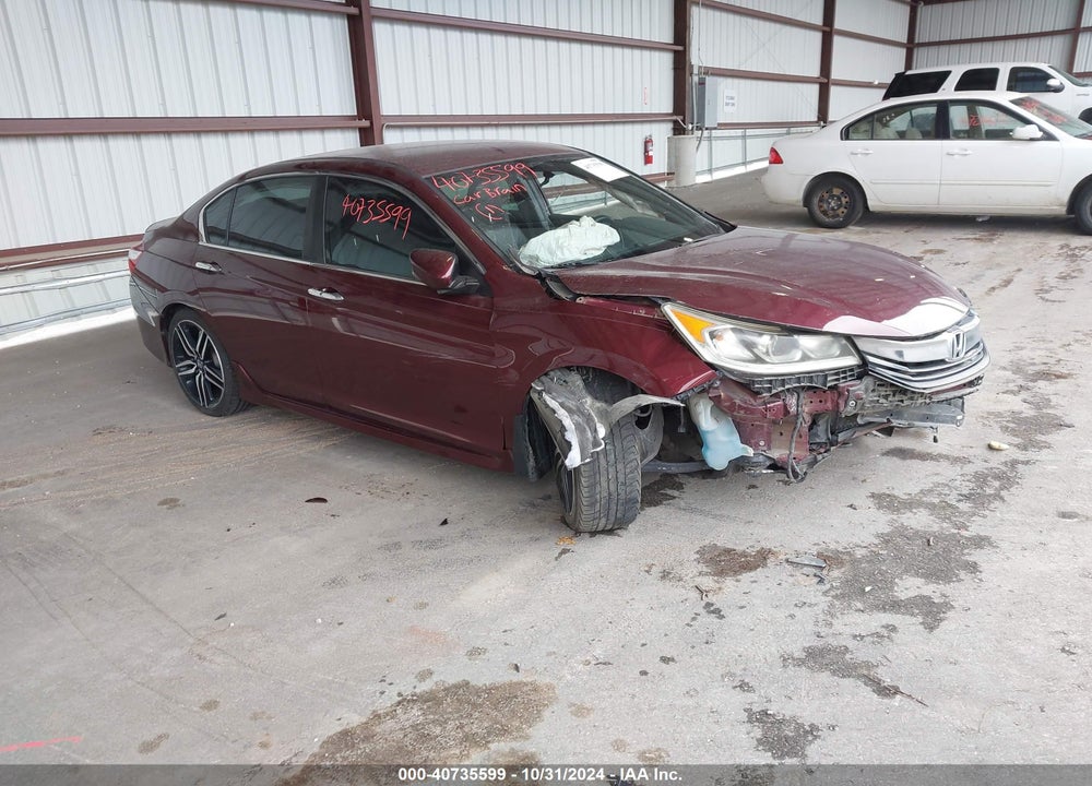 2017 HONDA ACCORD SPORT SE VIN: 1HGCR2F13HA055760
