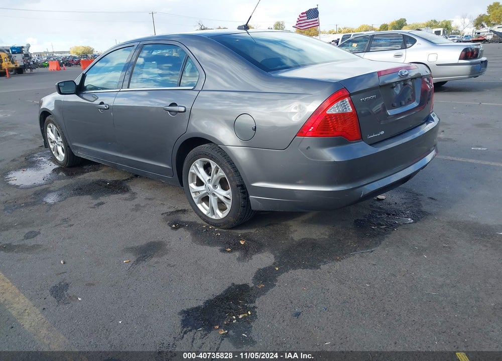 2012 FORD FUSION SE VIN: 3FAHP0HA6CR205053