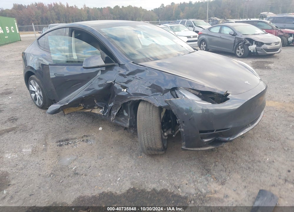 2021 TESLA MODEL Y LONG RANGE DUAL MOTOR ALL-WHEEL DRIVE VIN: 5YJYGDEE7MF174312