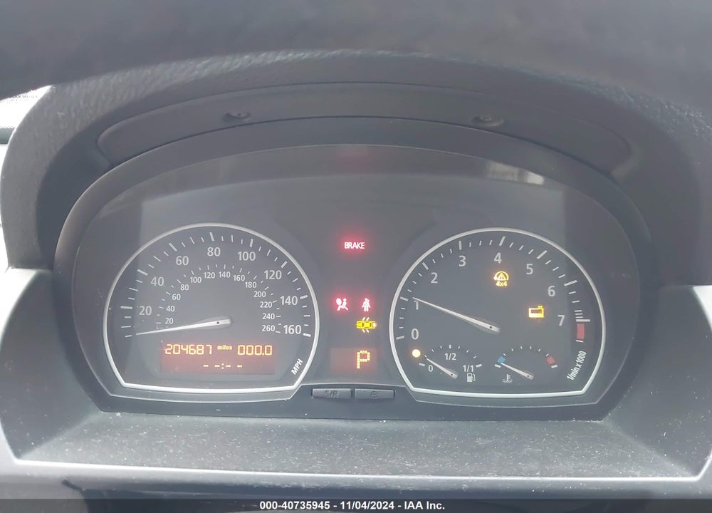 2007 BMW X3 3.0SI VIN: WBXPC93427WF20626