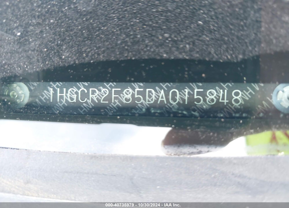 2013 HONDA ACCORD EX-L VIN: 1HGCR2F85DA015848