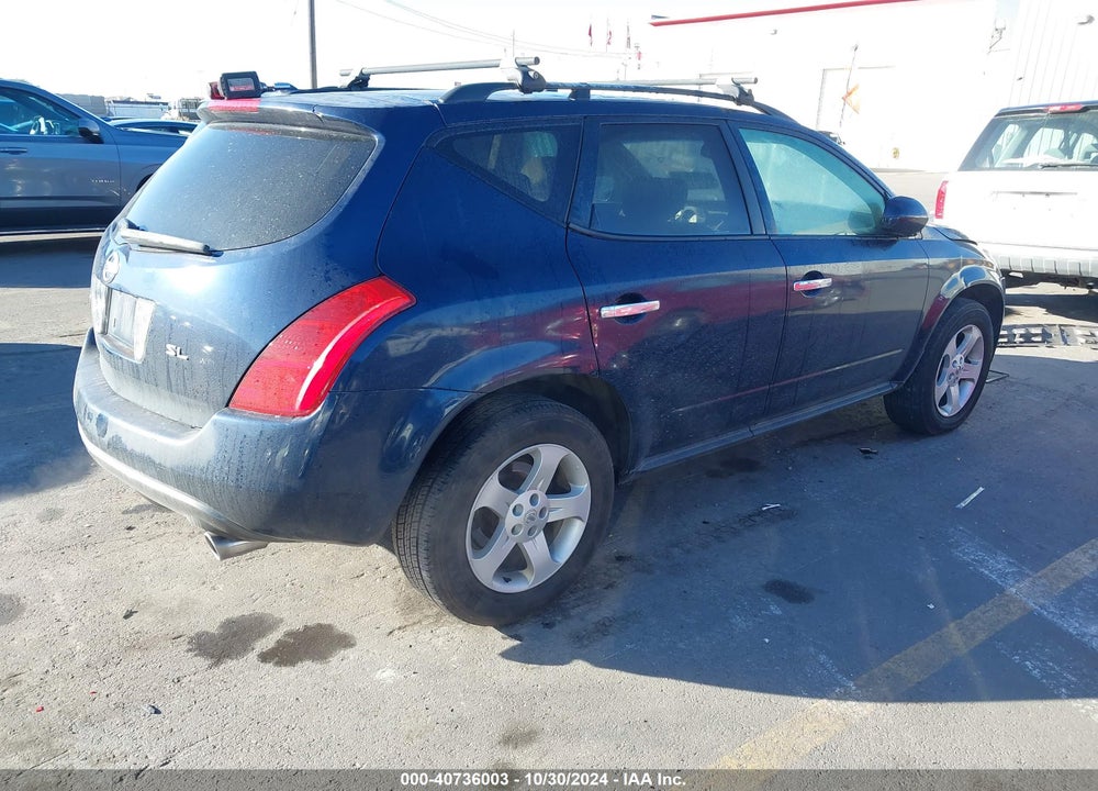 2003 NISSAN MURANO SL VIN: JN8AZ08W63W202897
