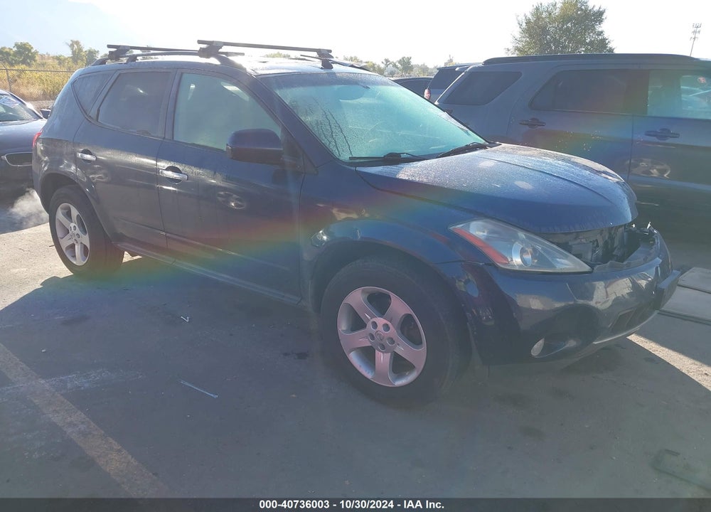 2003 NISSAN MURANO SL VIN: JN8AZ08W63W202897