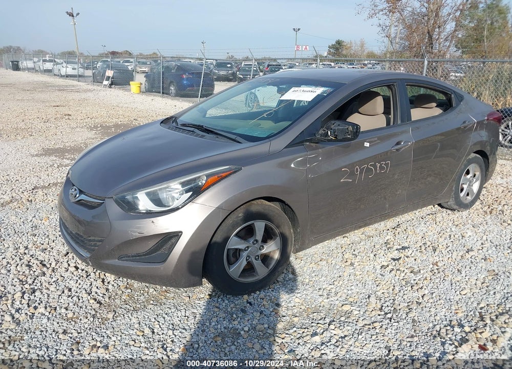 2014 HYUNDAI ELANTRA SE VIN: 5NPDH4AE5EH530602