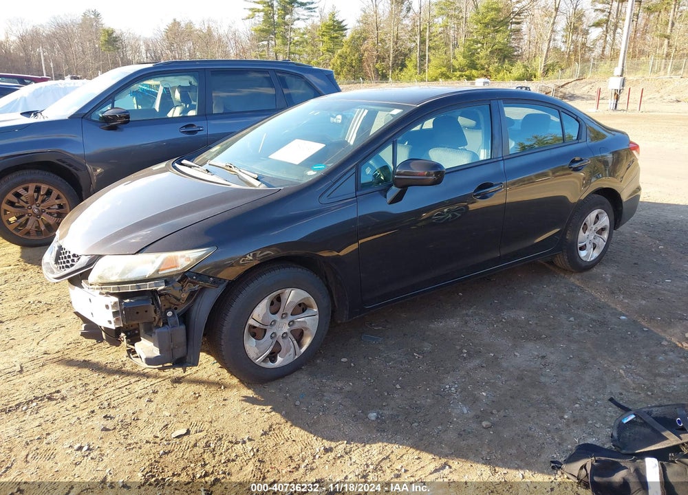 2014 HONDA CIVIC LX VIN: 2HGFB2F51EH547964