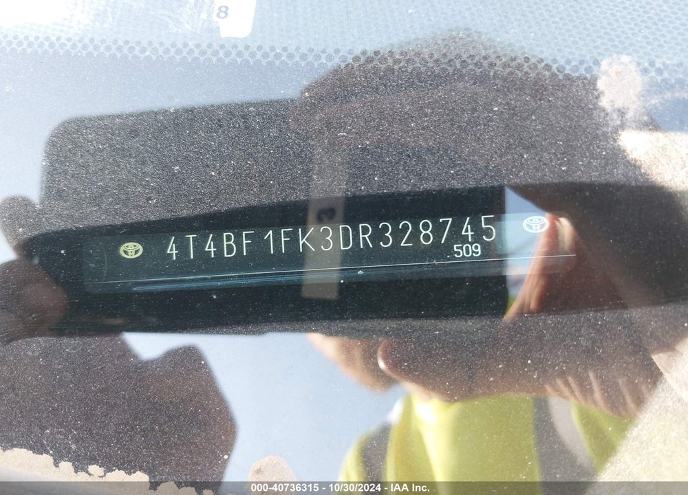 2013 TOYOTA CAMRY LE VIN: 4T4BF1FK3DR328745