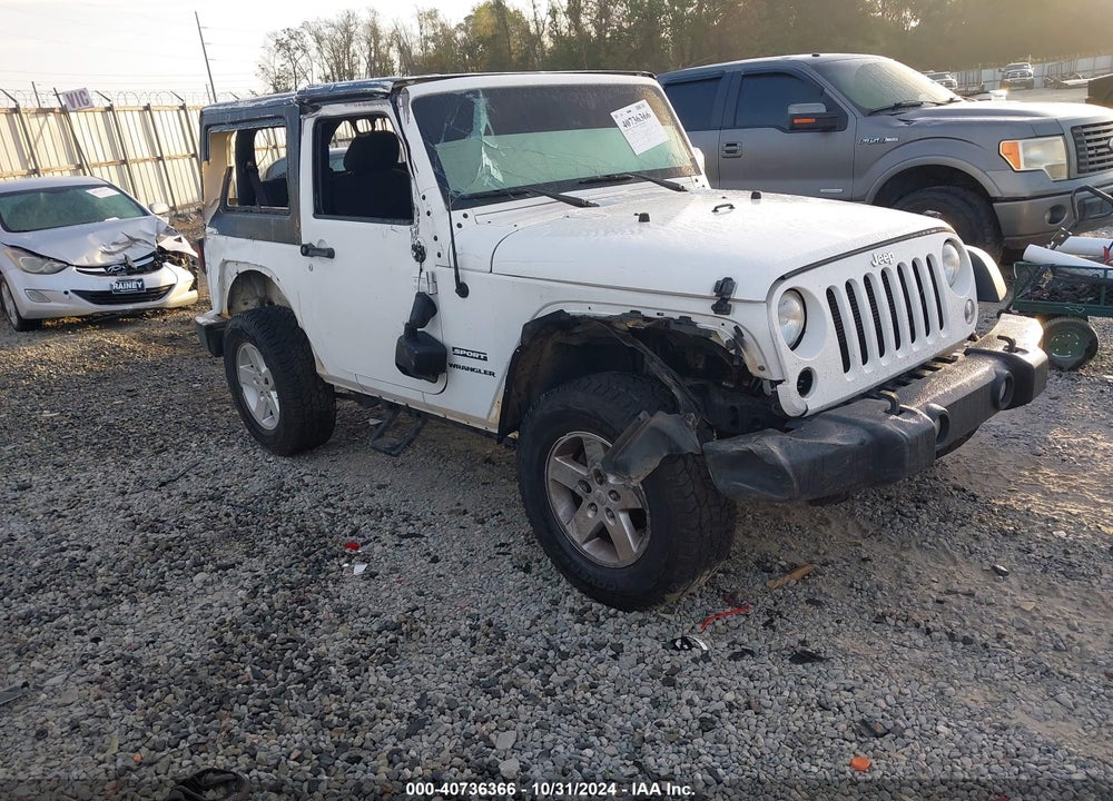 2016 JEEP WRANGLER SPORT VIN: 1C4AJWAG0GL284934