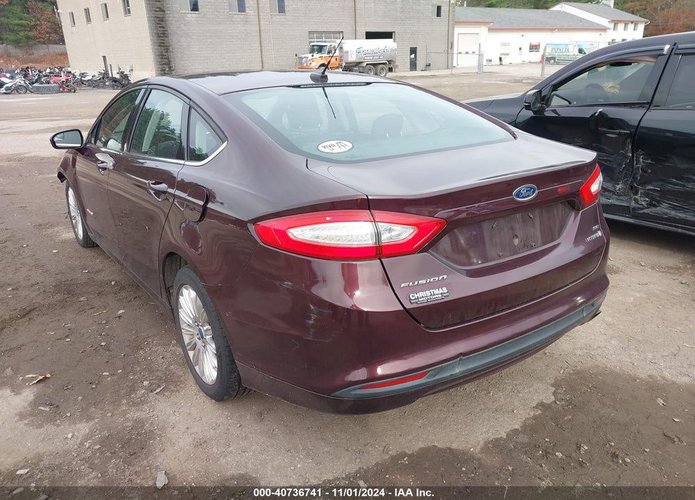 2013 FORD FUSION HYBRID SE VIN: 3FA6P0LU2DR257659